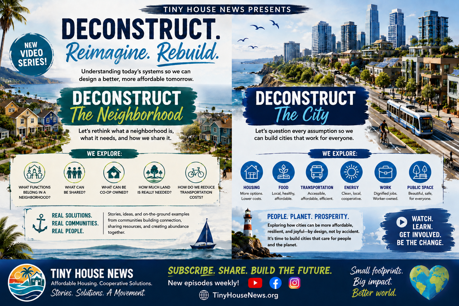 Tiny House News Deconstruct The Neighborhood and City artwork